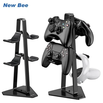 2段アルミニウム製ゲーミングヘッドセットコントローラースタンド