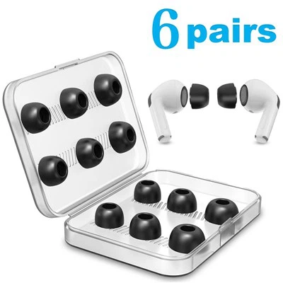 6 ペアボックスメモリーフォーム Airpod Pro 交換用ヒント