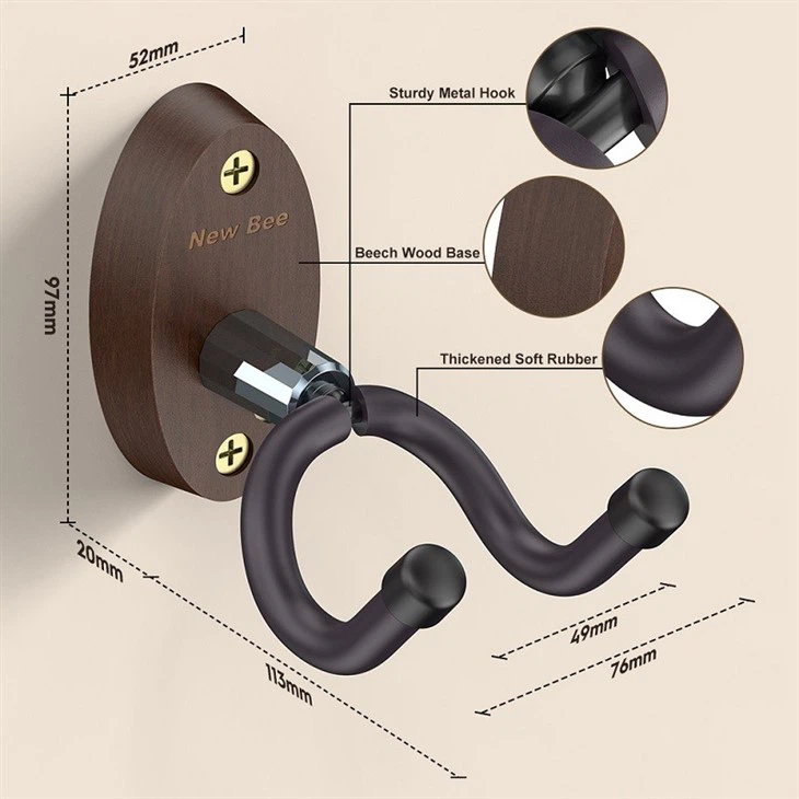 Wooden Guitar Wall Hanger